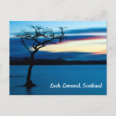 Blue Sunset over Loch Lomond, Schotland Briefkaart (Voorkant)