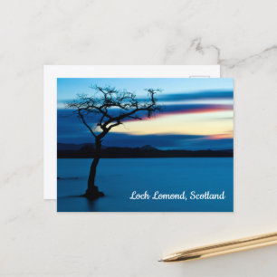 Blue Sunset over Loch Lomond, Schotland Briefkaart