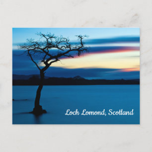 Blue Sunset over Loch Lomond, Schotland Briefkaart