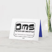 Blue Sunset Silhouettes Anniversary Card Kaart (Achterkant)