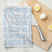 "Blue Sunshine" keukenhanddoek (Quarter Fold)