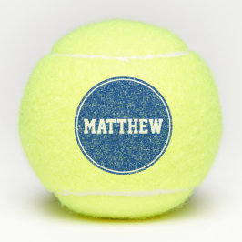 Blue Super Sport Aangepaste naam Tennisballen