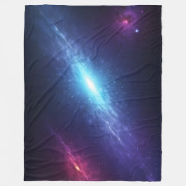 Blue Supernova Nebula Cosmic Deep Space Fleece Deken
