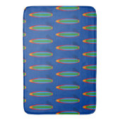 Blue Surfboard Design Bath Mat (Voorkant Verticaal)