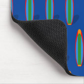 Blue Surfboard Design Muismat (Hoek)