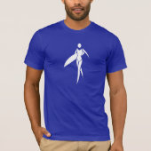 Blue Surfing Girl T-shirt (Voorkant)