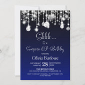 Blue Surprise 60ste verjaardagsfeestje Kaart (Voorkant)