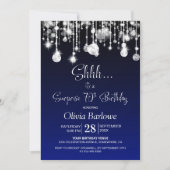 Blue Surprise 70ste verjaardagsfeestje Kaart (Voorkant)