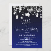 Blue Surprise 95ste verjaardagsfeestje Kaart (Voorkant)