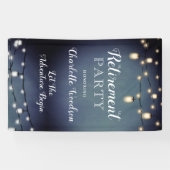 Blue Surprise Retirement Party Spandoek (Horizontaal)