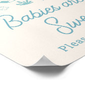 Blue Surven Baby aan boord Baby's zijn zoet Poster (Hoek)