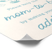 Blue Surven Baby aan boord van het enveloppenstati Poster (Hoek)