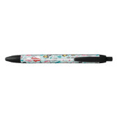 Blue Sushi Personalized Cute Fun Zwarte Inkt Pen (Achterkant)