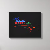 Blue Swallow Motel, Tucumcari, New Mexico Canvas Afdruk (Voorkant)