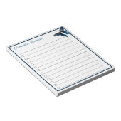 Blue Swallowtail Butterfly Trail Persoonlijke naam Notitieblok (Schuin)