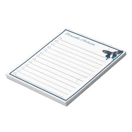 Blue Swallowtail Butterfly Trail Persoonlijke naam Notitieblok