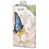 Blue Swallowtail Butterfly With Lotus Flower Name Heupfles (Links)