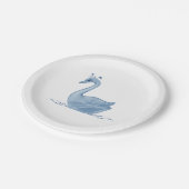 Blue Swan Paper Borden Papieren Bordje (Gekanteld)