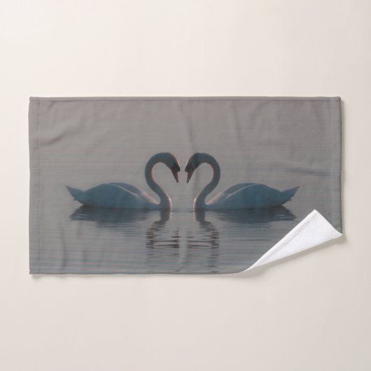Blue Swans Must Be Love Bad Handdoek (Handdoek)