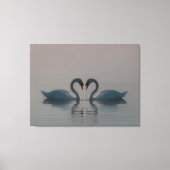 Blue Swans Must Be Love Canvas Afdruk (Voorkant)