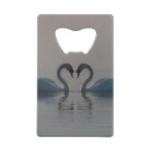 Blue Swans Must Be Love Creditkaart Flessenopener (Achterkant)