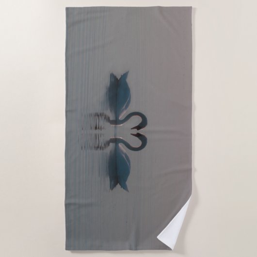 Blue Swans Must Be Love Strandlaken (Voorkant)