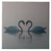 Blue Swans Must Be Love Tegeltje (Voorkant)