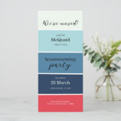 Blue Swatch Warming Party nodigt uit (Staand voorkant)
