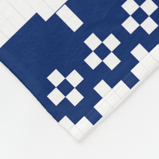 Blue Sweater Tree Knit Print Blanket Fleece Deken (Hoek)