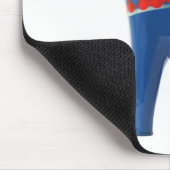 Blue Swedish Dala Horse Muismat (Hoek)