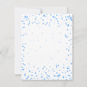Blue Sweet 16 Birthday Save Date Confetti Save The Date (Achterkant)