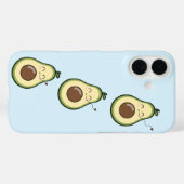 Blue Sweet Avocado Kiss Case-Mate iPhone Case (Achterkant (horizontaal))