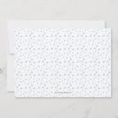 Blue Sweet Baby Foto geboorteaankondigingen (Achterkant)