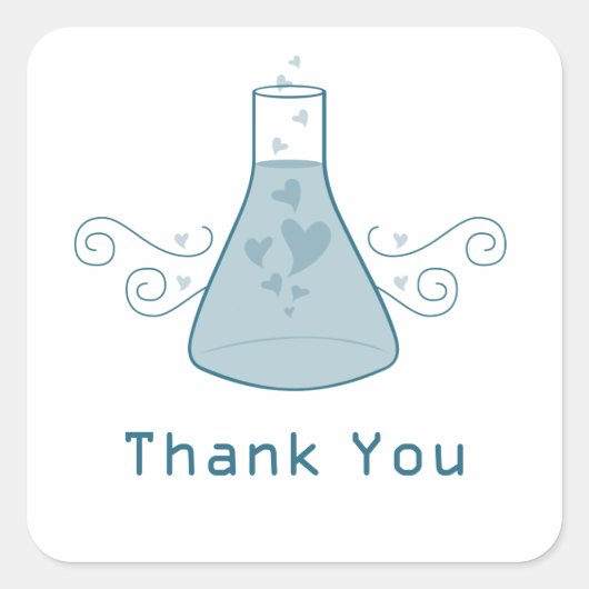 Blue Sweet Chemistry Hartelijk dank, Stickers (Voorkant)