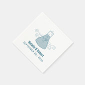 Blue Sweet Chemistry Paper Napkins Servetten (Hoek)