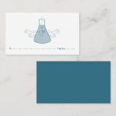 Blue Sweet Chemistry Place Card Plaatskaartje (Voorkant / Achterkant)