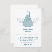 Blue Sweet Chemistry Response Kaart (Voorkant / Achterkant)