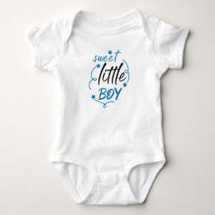 BLUE SWEET LITTLE ANGEL GEZEGDE ROMPER