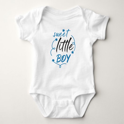 BLUE SWEET LITTLE ANGEL GEZEGDE ROMPER (Voorkant)