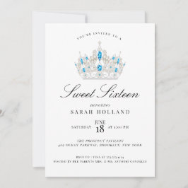 Blue Sweet Sixteen Kaart