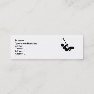 Blue Swinger Calling Card Mini Visitekaartje