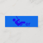 Blue Swinger Calling Card Mini Visitekaartje (Achterkant)