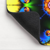 Blue Swirl Fractal Mousepad Muismat (Hoek)