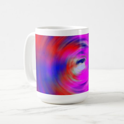 Blue Swirl Koffiemok (Voorkant links)