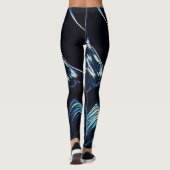 Blue Swirl  Leggings (Achterkant)