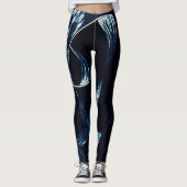 Blue Swirl  Leggings (Voorkant)