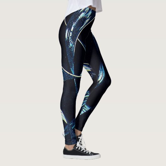 Blue Swirl  Leggings (Rechts)