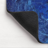 Blue Swirl Mousepad Muismat (Hoek)