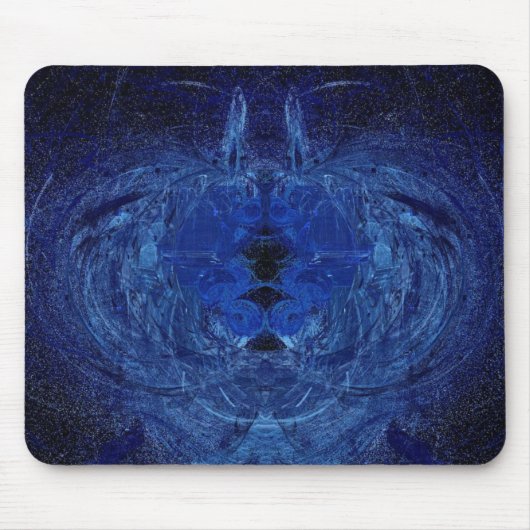 Blue Swirl Mousepad Muismat (Voorkant)