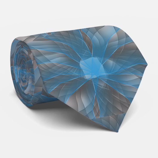 Blue Swirl Necktie Stropdas (Opgerold)